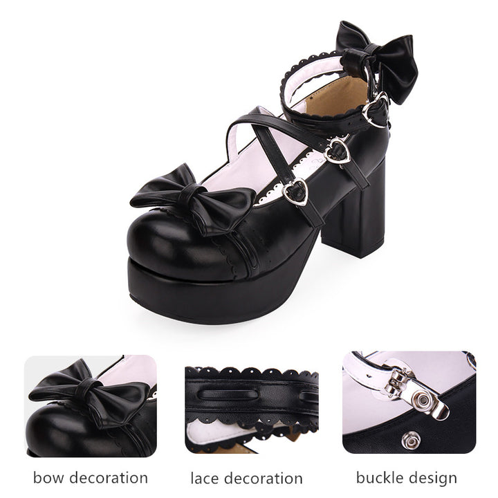 Angelic imprint~Sweet Lolita Heels Shoes Princess Tea Party Low Cut Shoes