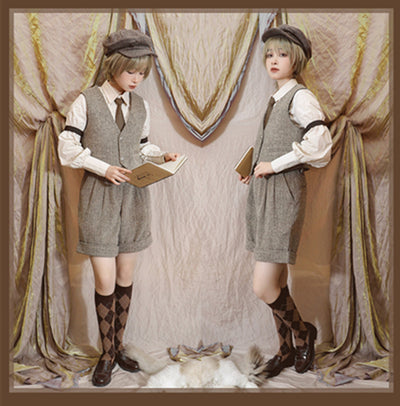 CastleToo~London Street~Academic Style SK and Suspenders Uniform   