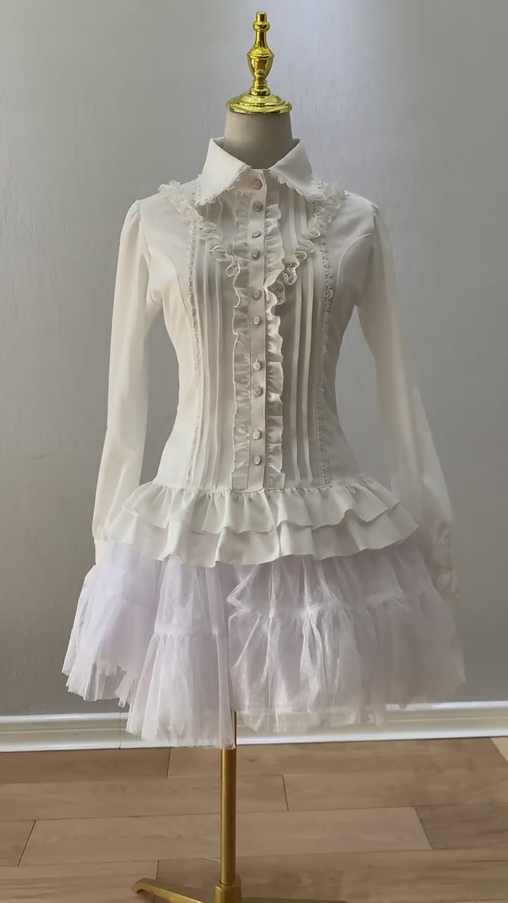 Strawberry Witch~Elegant Corset Lacing Lolita Blouse