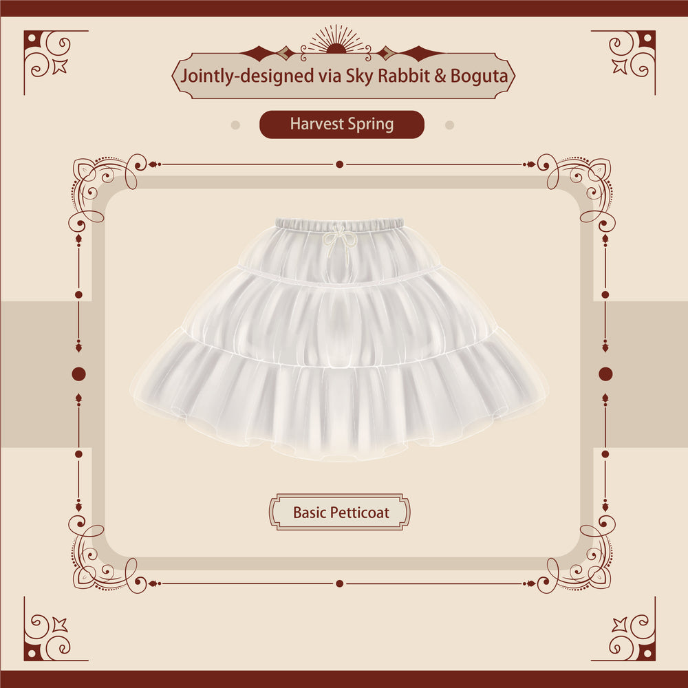 Sky Rabbit~Harvest Spring~35cm/45cm Basic Lolita Petticoat 100:67039