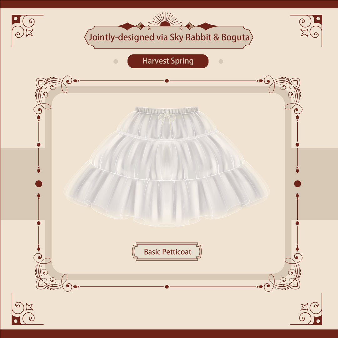 Sky Rabbit~Harvest Spring~35cm/45cm Basic Lolita Petticoat   