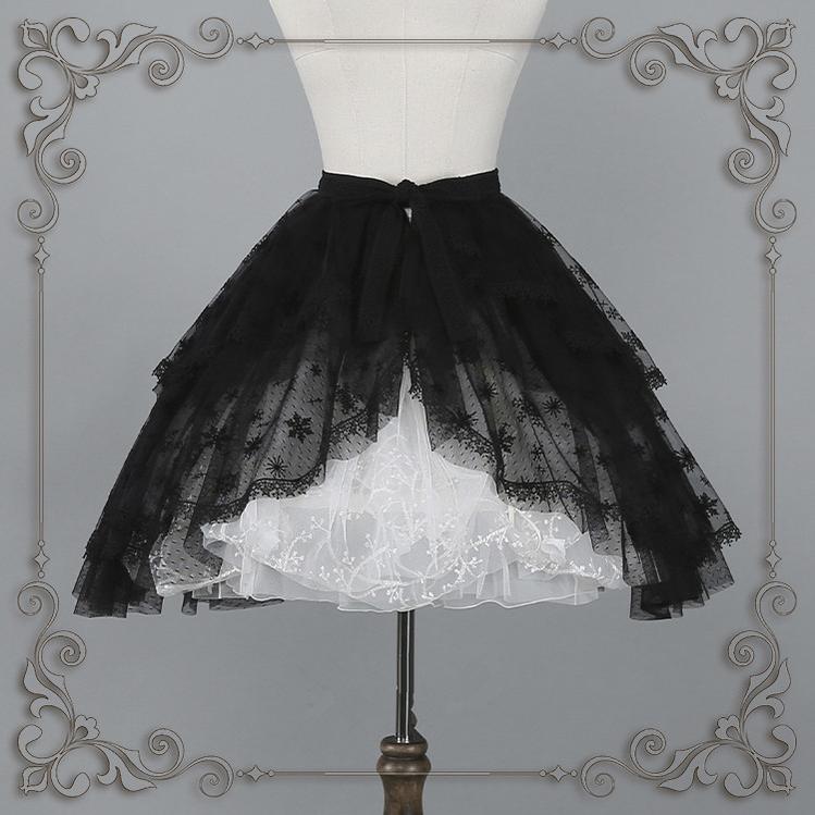 Star Box Design~Night of Stars and Snow~Multi-Layered Lolita Dress Veil black-size 1  