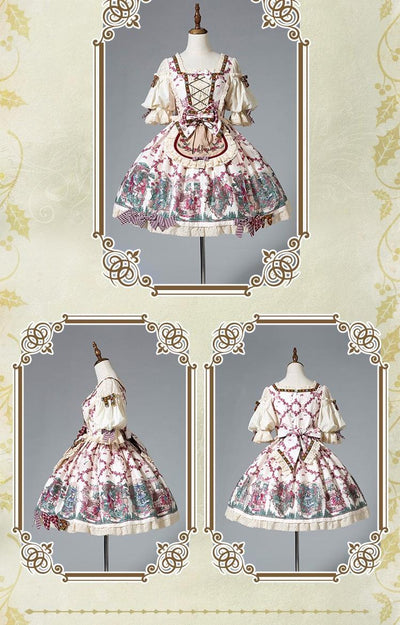 Classical Puppets~Classical Doll~Kawaii Lolita Casual Dress S white 