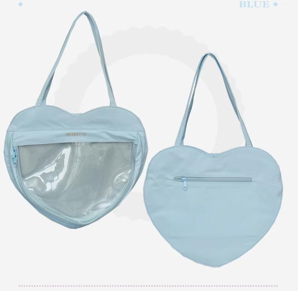 BerryQ~Sweet Lolita Heart-shaped Daily Ita Bag Sky Blue  