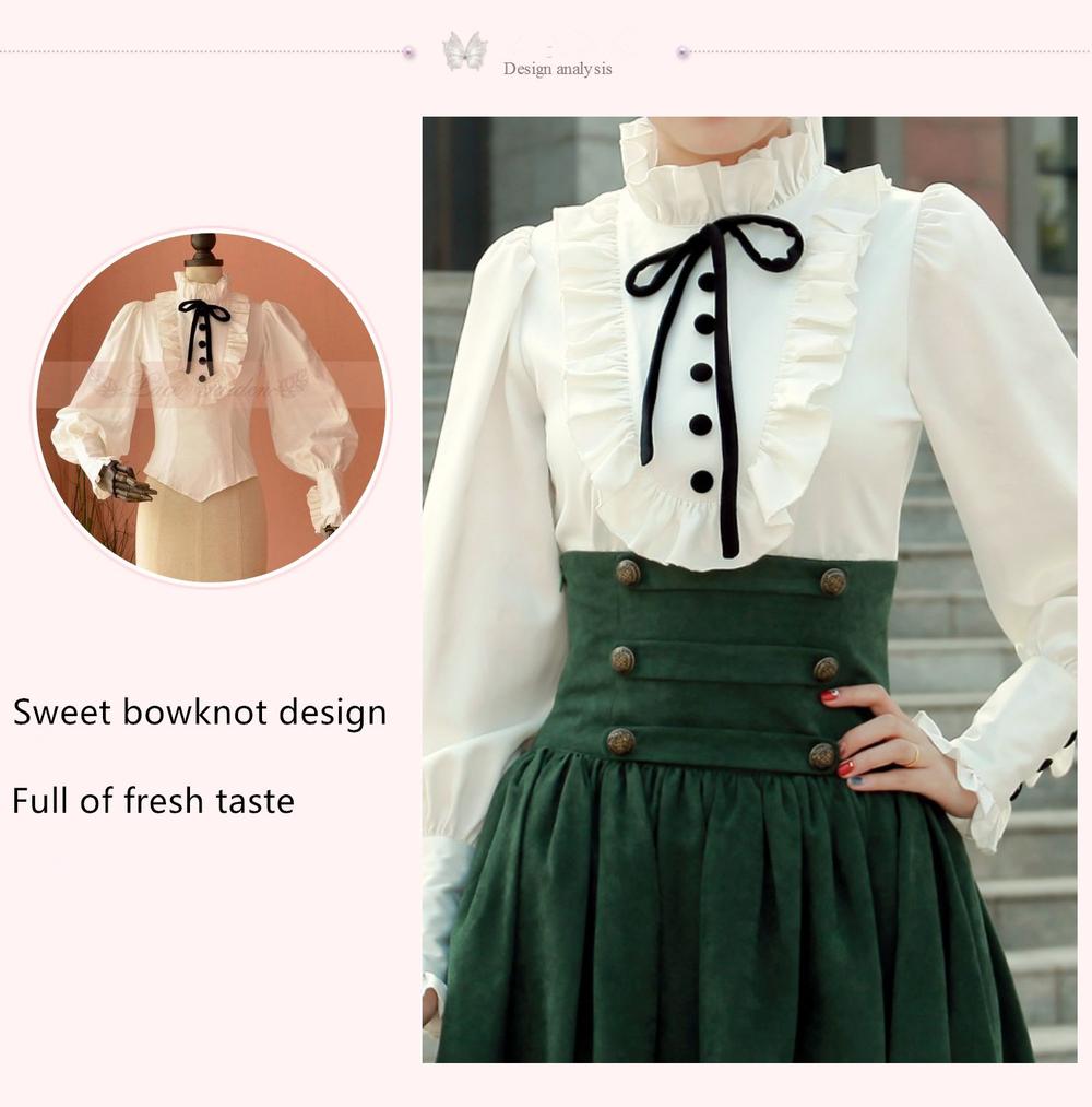 (Buy for me) Lace Garden~Magic Academy~Retro Elegant Lolita Blouse and Skirt Set   
