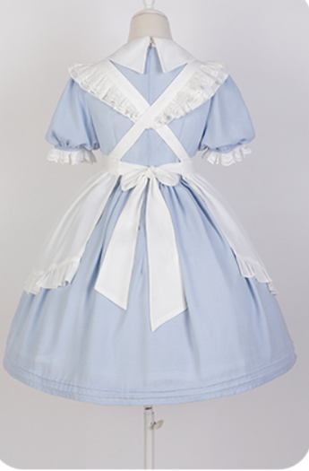 Letters from Unknown Star~Sweet Alice~Short Sleeves Maid Lolita OP 11506:129720