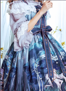 Cat-Romance~The Voice of Eco~Vintage Lolita Summer JSK   