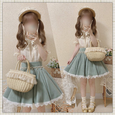 Sentaro Canneles Elegant Classic High Waist Lolita Skirt   