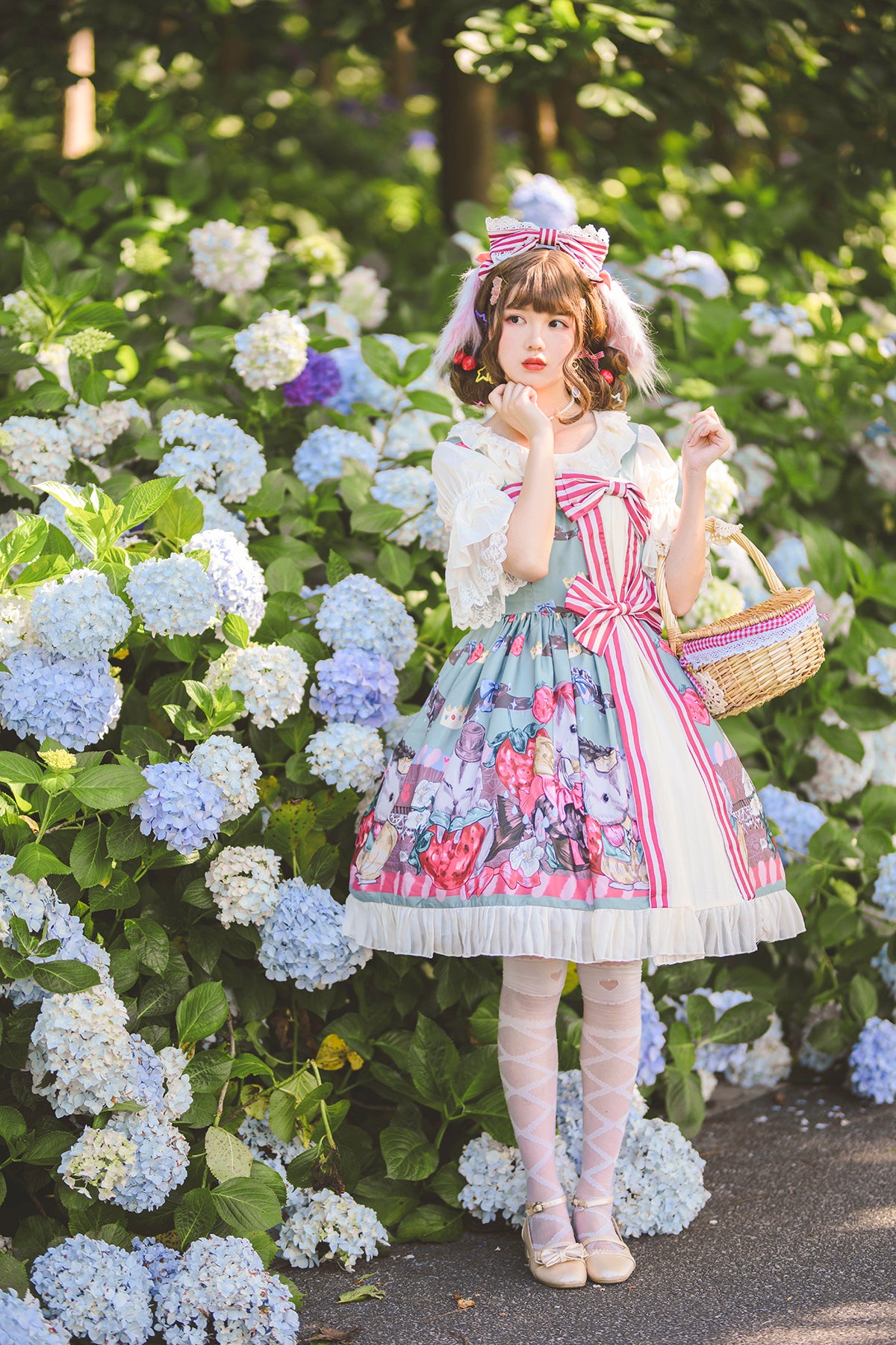 Infanta~Hamster's Gift~ Classic and Sweet Lolita JSK Dress S light blue 