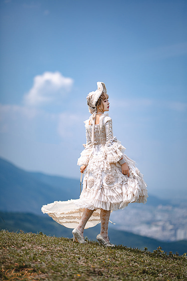 Sentaro~Snow Ear~ Rococo Lolita OP Tea Party Dress 4108:16581