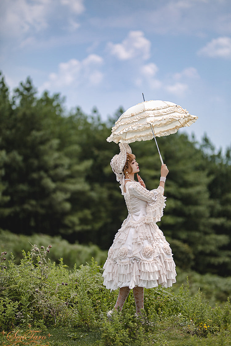 Sentaro~Snow Ear~ Rococo Lolita OP Tea Party Dress 4108:16563