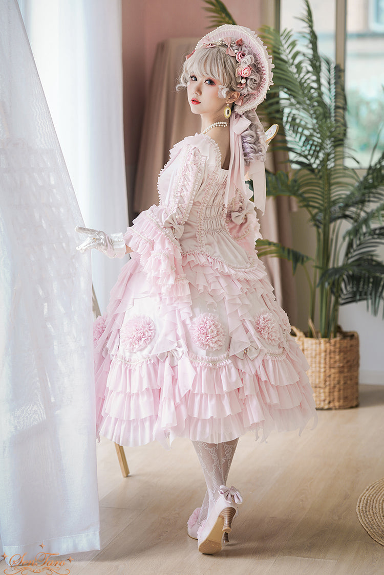 Sentaro~Snow Ear~ Rococo Lolita OP Tea Party Dress 4108:16585