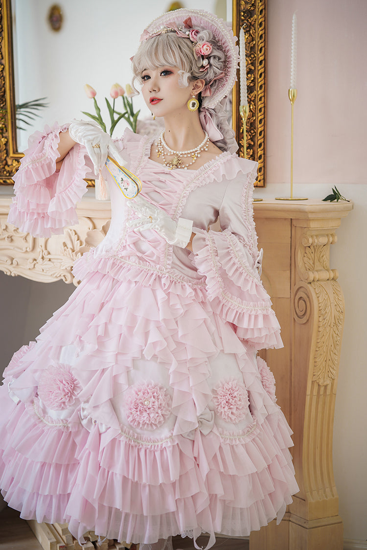 Sentaro~Snow Ear~ Rococo Lolita OP Tea Party Dress 4108:16595