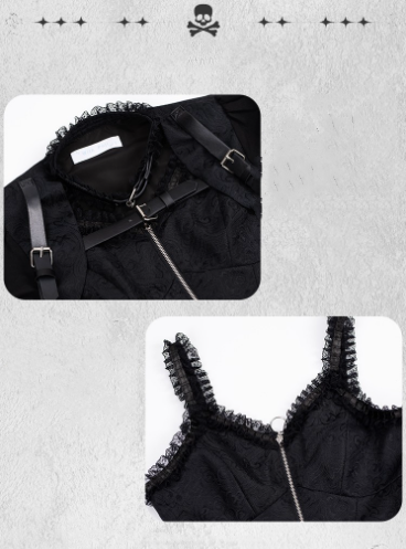 With Puji - Trapped Song - Punk Lolita JSK Dress Set