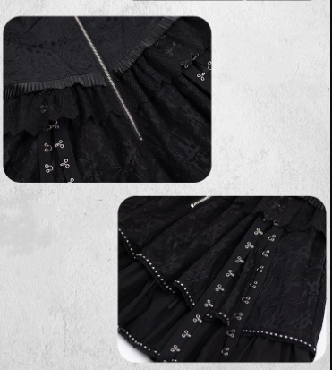 With Puji~Trapped Song~Punk Lolita JSK Dress Set   