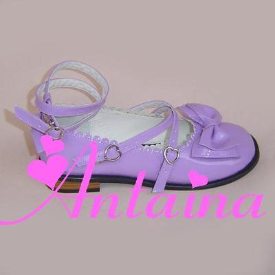 Antaina ~ Japanese Style Lolita Tea Party Shoes Size 34-37 34 shining purple 