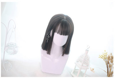 Dalao Home~Hot Sale 35cm Short Straight Lolita Wig   