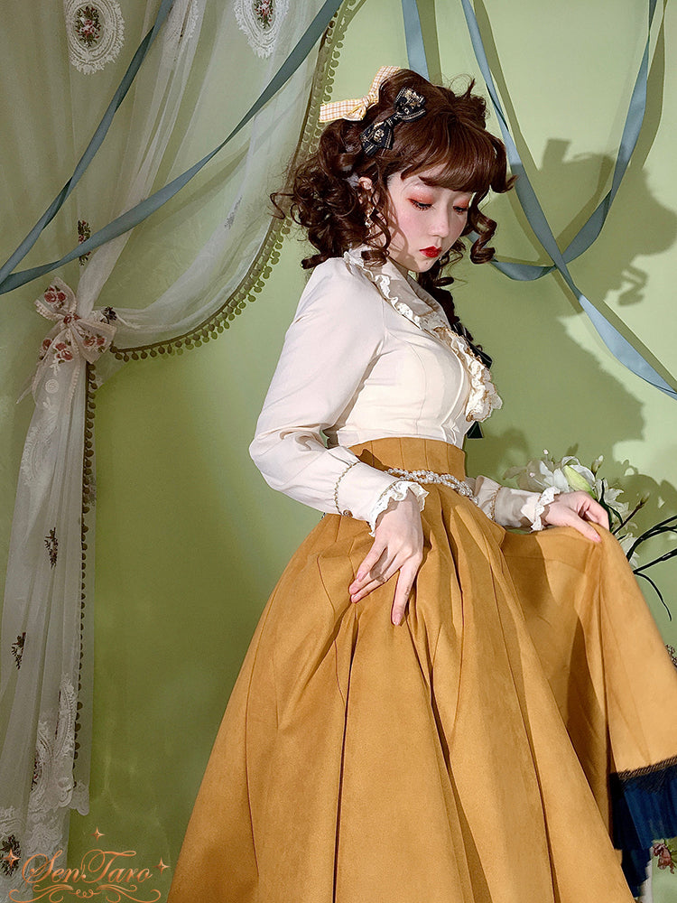 Sentaro~Canneles Elegant Classic High Waist Lolita Skirt 4136:15985