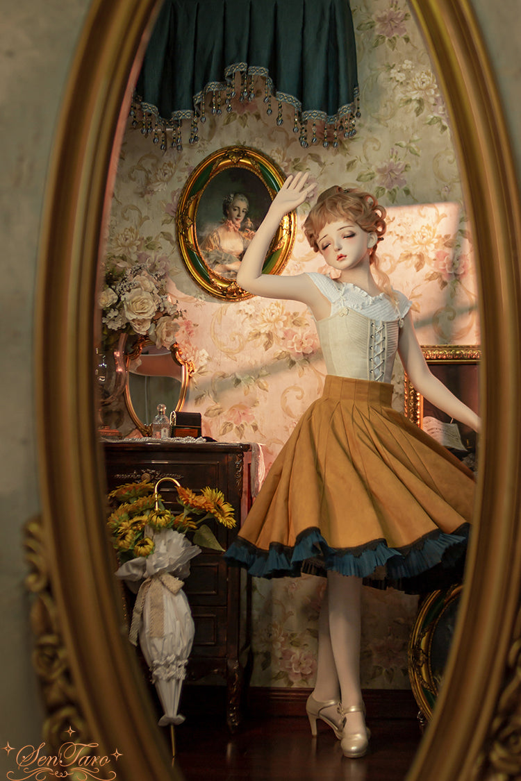 Sentaro~Canneles Elegant Classic High Waist Lolita Skirt 4136:15997